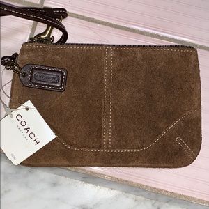 Brown coach wristlet